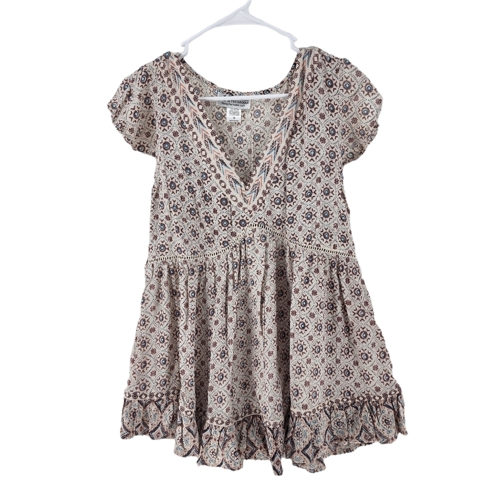 Back In The Saddle Women's Clara Floral Blouse- M